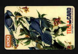 Turkıye Tele Card 200 Units Sample Prepaid Card Bird Themed - Collections