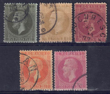 Rumänien 1872 - Fürst Karl I., Lot Aus Nr. 36 - 42, Gestempelt / Used - 1858-1880 Moldavia & Principality