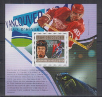 Olympische Spelen  2010 , Komoren - Blok Postfris - Winter 2010: Vancouver