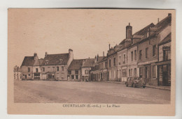 CPSM COURTALAIN (Eure Et Loir) - La Place - Courtalain