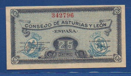 SPAIN - P.S.601 – 25 Céntimos ND (1936) UNC-, S/n 342796  CONSEJO DE ASTURIAS Y LEÓN - GIJÓN - - Autres & Non Classés