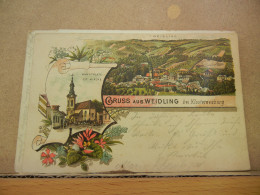 GRUSS AUS WEIDLING Bei KLOSTERNEUBURG - Lithographie Multivue -  GOOD CONDITION - Klosterneuburg