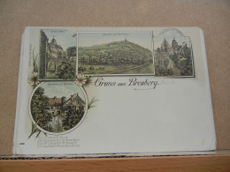 GRUSS Aus BREUBERQ (BREUBERG) - ODENWALD - Lithographie Multivues- Nice Condition - Odenwald