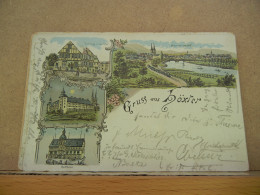 GRUSS Aus HÖXTER - Lithographie Multivue -obliération Postmak Spéciale - VERY GOOD CONDITION - Höxter