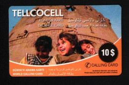 Turkiye Tellcocell 10$ Prepaid Phone Card Unused Amed/Turkiye Themed - Collections