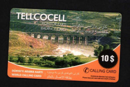 Turkiye Tellcocell 10$ Prepaid Phone Card Unused Amed/Turkiye Themed - Collections