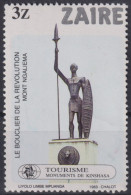 1983 Zaire, **Mi:CD 819, Sn:CD 1118, Yt:CD 1135, Der Schild Der Revolution, Mont Ngaliema, Von Liyolo Limbe - Gebruikt