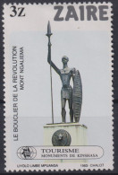1983 Zaire, **Mi:CD 819, Sn:CD 1118, Yt:CD 1135, Le Bouclier De La Revolution, Mont Ngaliema, By Liyolo Limbe - Used Stamps