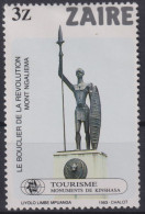 1983 Zaire, **Mi:CD 819, Sn:CD 1118, Yt:CD 1135, Le Bouclier De La Revolution, Mont Ngaliema, By Liyolo Limbe - Gebraucht