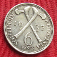 South Rhodesia 6 Pence 1935  Zimbabwe - Rhodesië