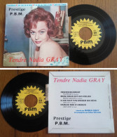 RARE French EP 45t RPM BIEM (7") NADIA GRAY «Parlez-moi D'amour» (Lang, 1963) - Ediciones De Colección