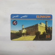 PALESTINE-(PS-ELD-0001)-Abraham Mosque-(350)-(DUMMY-CARD)(tirage-?-black Stripe)-(20units)used Card+1prepiad Free - Palestina