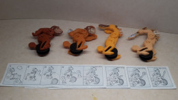 1997 Ferrero - Kinder Surprise - K97 51, 52, 53 & 54 - Homo Sapiens - Complete Set + 4 BPZ's - Monoblocs