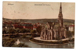 Allemagne--STUTTGART--1914 -- Johanneskirche Mit Feuerfee ........timbre...cachet - Stuttgart