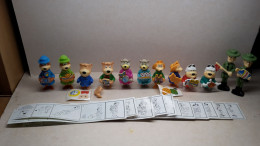 1996 Ferrero - Kinder Surprise - K96 50, 51, 52, 53, 54, 55, 56, 57, 58, 59, 60 & 61 Yogi Bear - Complete Set + 12 BPZ's - Monoblocs