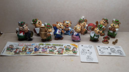 1995 Ferrero - Kinder Surprise -  Top Ten Teddies - Complete Set + BPZ - Monoblocs