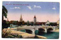 Allemagne-- ULM  A.D.  --1915 -- Neue Donaubruecke Mit Muenster  ( Pont)  ......colorisée..........cachet - Ulm