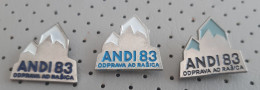 Yugoslav Expedition ANDES 1983 AO Rasica Slovenia Alpinism Mountaineering Pins - Alpinisme