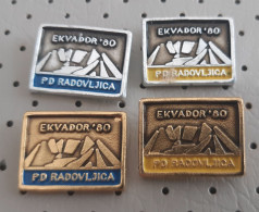 Yugoslav Expedition ECUADOR 1980 PD Radovljica Alpinism Mountaineering Pins - Alpinismo, Escalada