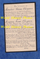 Faire Part De Décés 2 Frères- Etienne & Henri CLERGEAU 135e Régiment D' Infanterie -1914- Tué à Faux & Prosnes WW1 Poilu - Documents