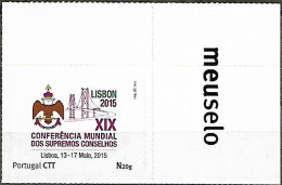 Portugal 2015, XIX World Conference Of The Supreme Councils, Lisbon, Freemasonary, 1 Stamp MNH - Freemasonry