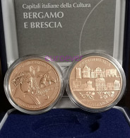 5 Euro Gedenkmünze 2023 Italien / Italy / Italia - Kulturhauptstädte - Bergamo Und Brescia - Kupfer - Italia