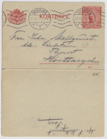 SUÈDE / SWEDEN - 1917 - Letter-Card Mi.K13 10ö Red (d.417) Used GÖTEBORG To HVITTARYD - Entiers Postaux