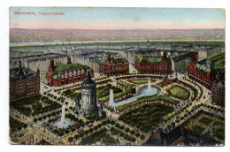 Allemagne-- MANNHEIM --1915 -- Friedrichsplatz ..  Colorisée...timbre.....cachet - Mannheim