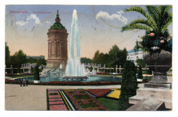 Allemagne-- MANNHEIM --1916 -- Friedrichsplatz ..  Colorisée.......cachet - Mannheim