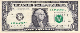 USA 1 Dollar Of Federal Reserve Notes 2013 CHICAGO STAR NOTE G-*  EXF "free Shipping Via Regular Air Mail (buyer Risk)" - Bilglietti Della Riserva Federale (1928-...)