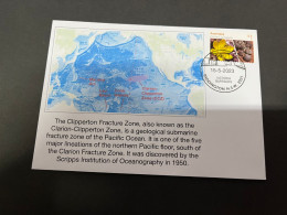 (1 R 44) Clarion / Clipperton Fracture Zone - With OZ Flowers Stamp - Otros & Sin Clasificación