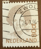 Netherlands 1991 Queen Beatrix 80 C - Used - Oblitérés