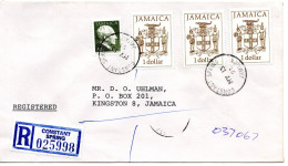 66630 - Jamaika - 1991 - 3@$1 Wappen MiF A R-Bf CONSTANT SPRING -> Kingston - Giamaica (1962-...)