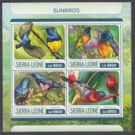 2017 Sierra Leone 8615-8618KL Birds 11,00 € - Piciformes (pájaros Carpinteros)