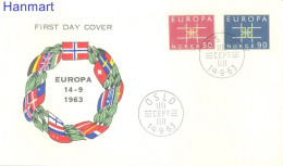 Norway 1963 Mi 498-499 FDC  (FDC ZE3 NRW498-499) - Stamps