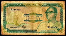 A8  GAMBIE   BILLETS DU MONDE     GAMBIA  BANKNOTES  10 DALASIS 1987 - Gambie