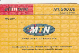 Nigeria - MTN - All In One - N 1.500 - Nigeria