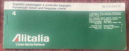 ALITALIA ,LINEE AEREE ITALIANE, ,TICKET ,1972 - Europa