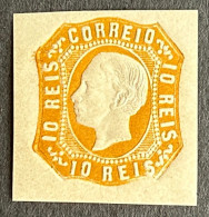 POR0015MNH - King D. Luís I - 10 Reis MNH Non Perforated Stamp - Portugal - 1863 - Neufs