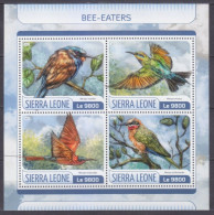 2017 Sierra Leone 8560-8563KL Birds 11,00 € - Piciformes (pájaros Carpinteros)