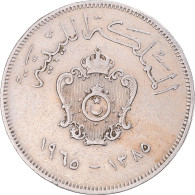 Monnaie, Libye, 100 Milliemes, 1965 - Libya