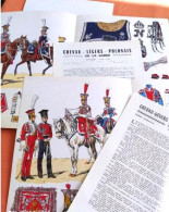 CHEVAU-LEGERS POLONAIS DE LA GARDE 1807.1814 3 PLANCHES 47.65.75. LUCIEN ROUSSELOT, PREMIER EMPIRE - Otros & Sin Clasificación