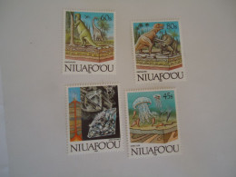 NIUAFO'OU  MNH STAMPS SET 4    FOSSIL   DINOSAURS - Fossielen