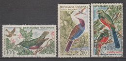 Gabun 1963 Vögel Mi 187 - 189 Gestempelt - Gabon (1960-...)