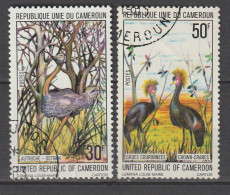 Kamerun 1977 Vögel Mi 836 + 837 Gestempelt - Cameroun (1960-...)