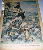 (SAINTE-FOY-TARENTAISE) « Un Troupeau De Bœufs Surpris Par Un éboulement» In « Le Petit Parisien – Supplément ---> - Le Petit Parisien