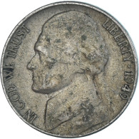 Monnaie, États-Unis, 5 Cents, 1949 - 1938-…: Jefferson