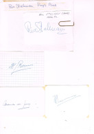 JEUX OLYMPIQUES - 4 AUTOGRAPHES DE MEDAILLES OLYMPIQUES - CONCURRENTS DU PAYS BAS  - - Autogramme