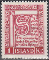 ICELAND   SCOTT NO 280  MNH   YEAR  1953 - Nuevos