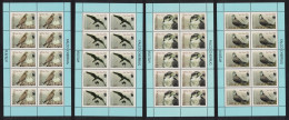 Kyrgyzstan 2009 MiNr. 579a - 582a Kirgisien  WWF Birds, Saker Falcon 4 M/sh  MNH** 42,00 € - Andere & Zonder Classificatie